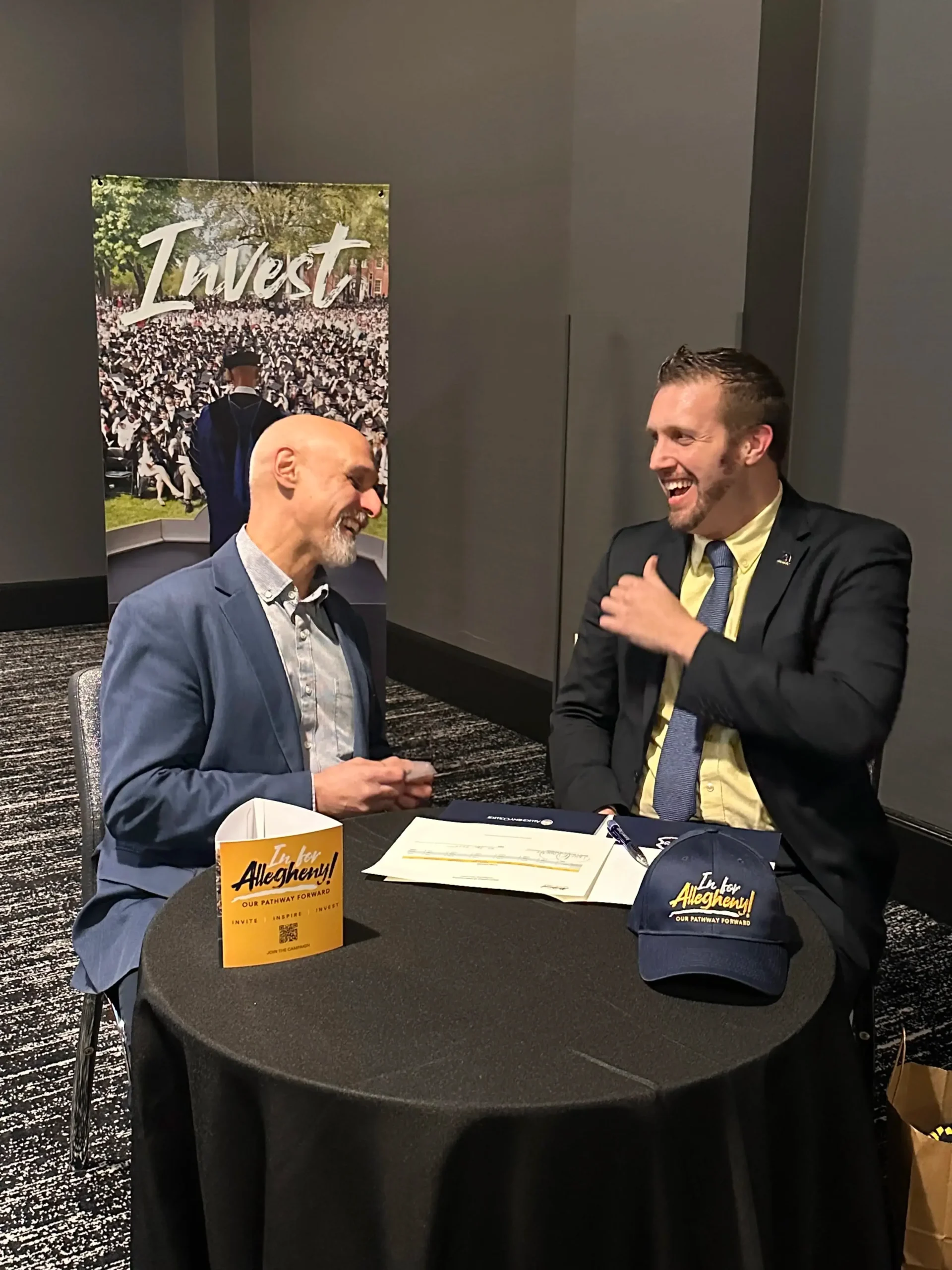 Ron Cole speaking with Dan Donahoe